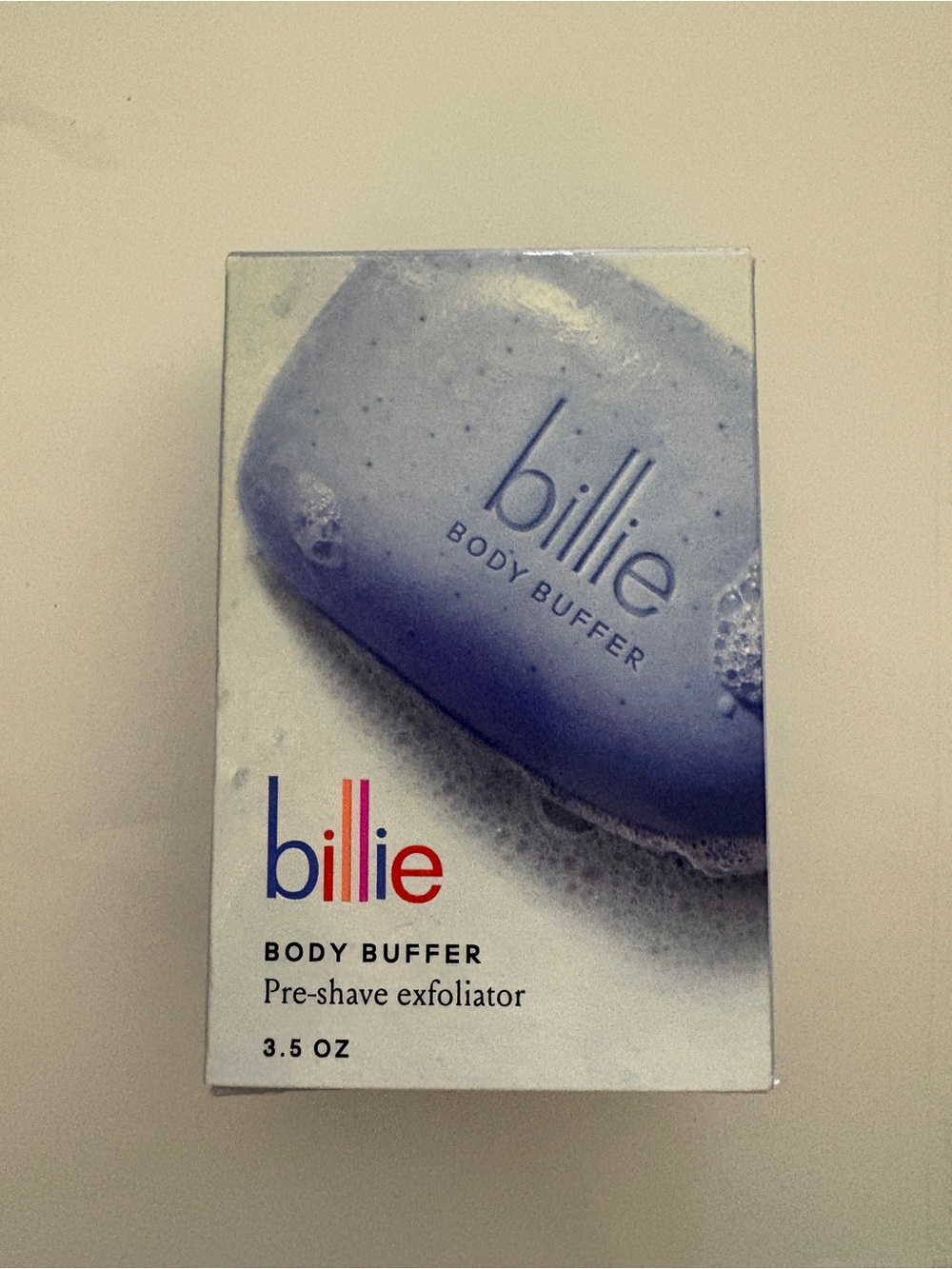 Billie Body Buffer Lavender Sage Pre-Shave Exfoliating Bar 3.5 oz NIB